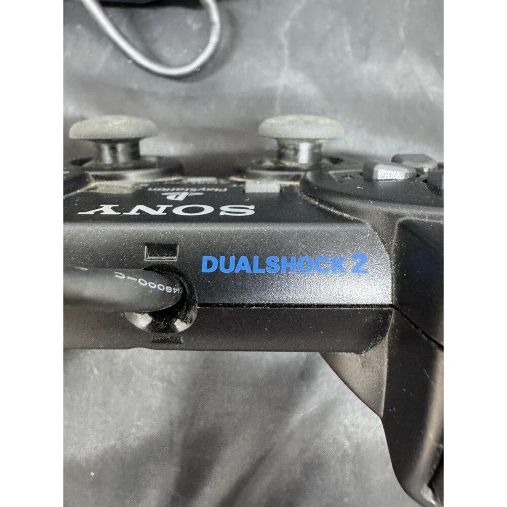 PS2 DualShock 2 Controller OEM Black SCPH-10010 AS IS FOR PARTS REPAIR